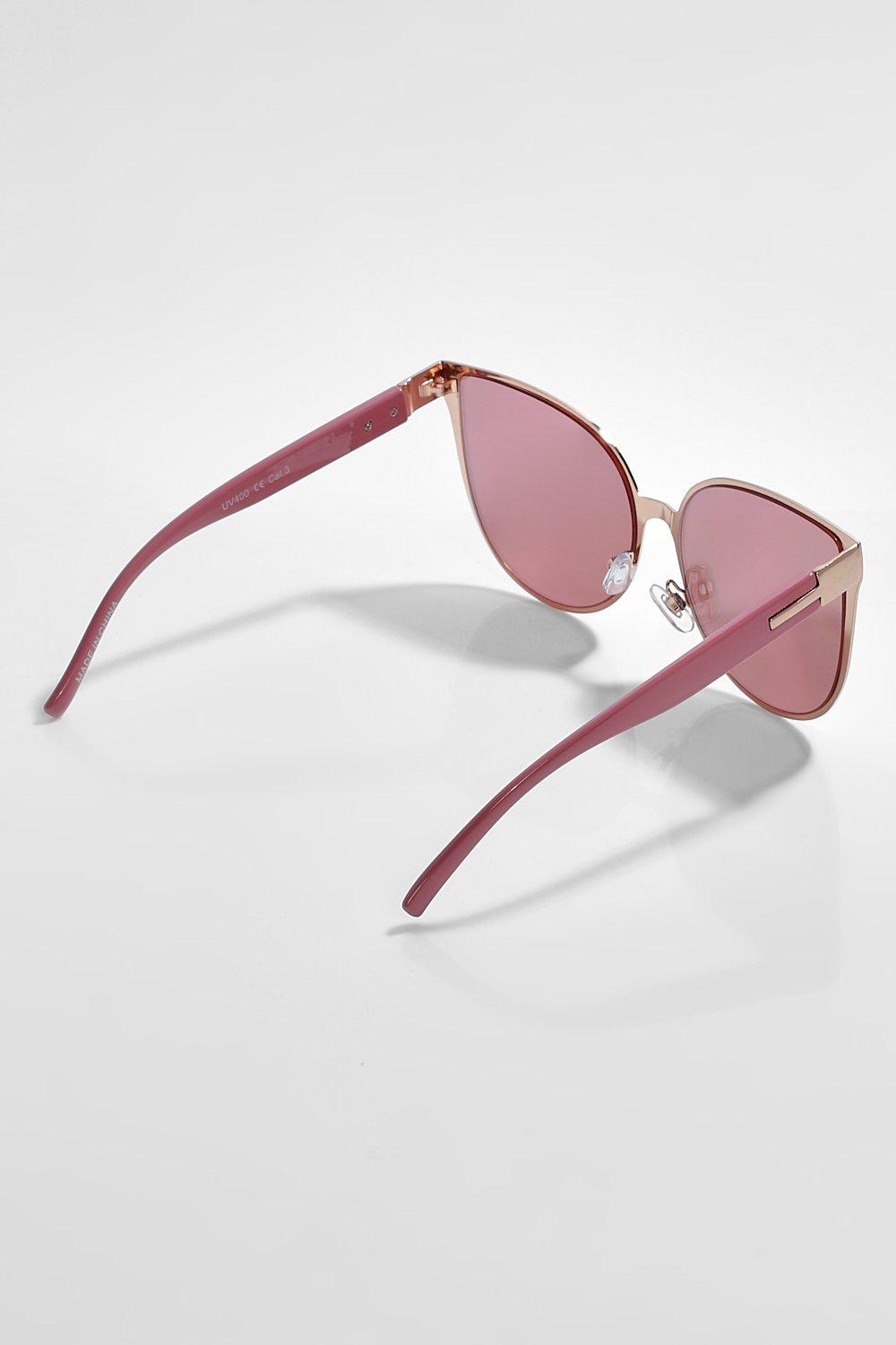 Oversized rose gold discount sunglasses